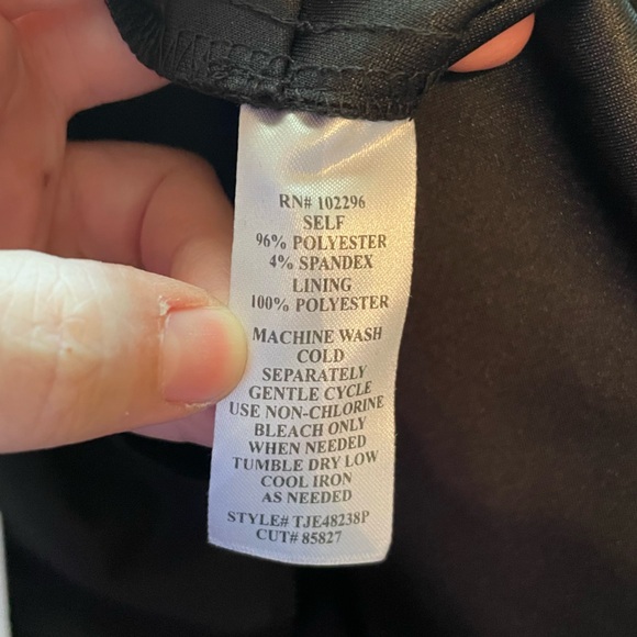 NWT Connected Apparel Sz 8 Pet Women's Black Popover Wide Leg Jumpsuit Ret $89! - Picture 10 of 16